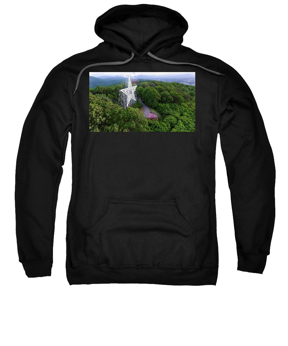 Mill Mountain Sweatshirt featuring the photograph Mill Mountain 3 by Star City SkyCams