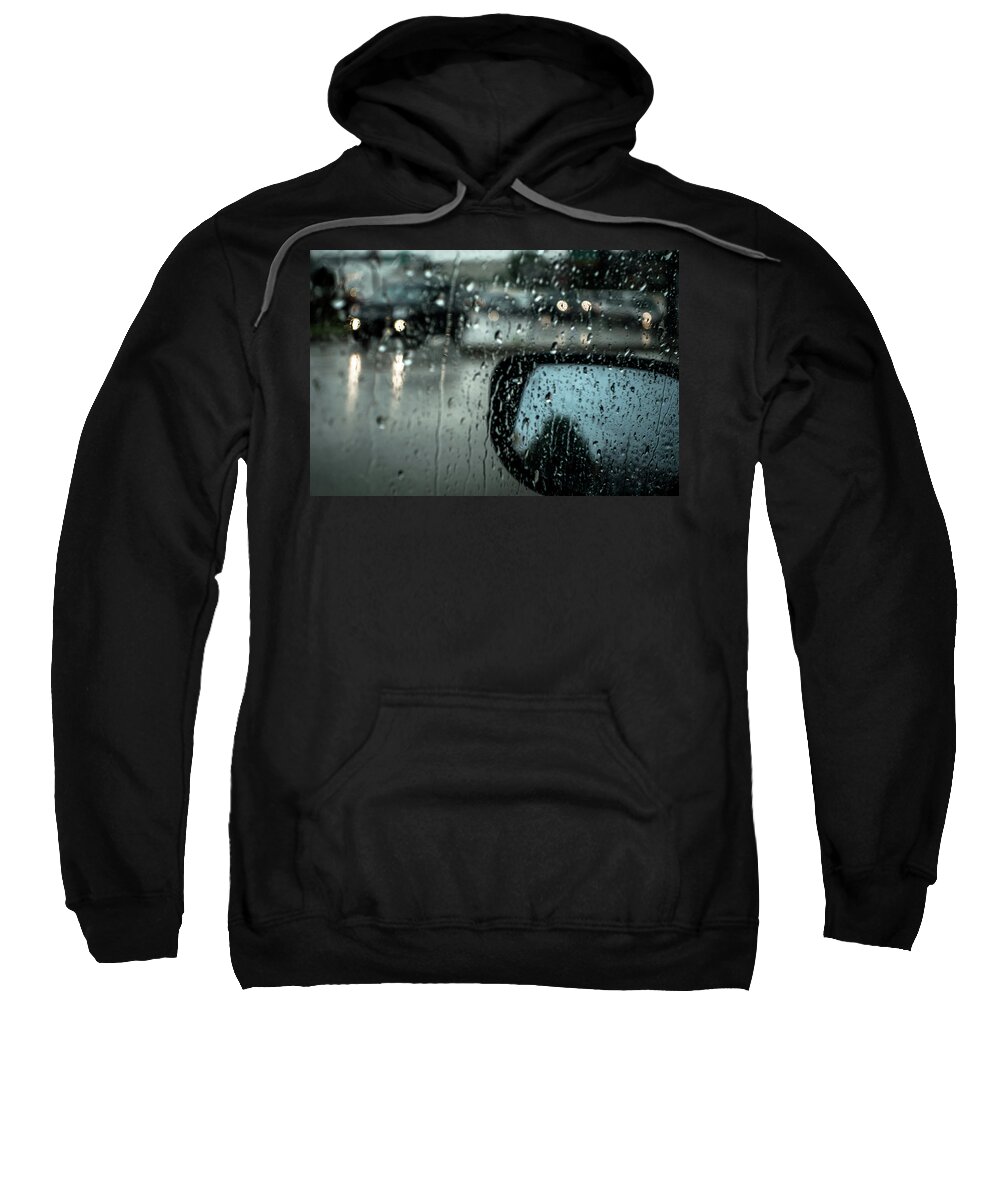 Rainy Drive Sweatshirt featuring the photograph Moisture by David Sutton