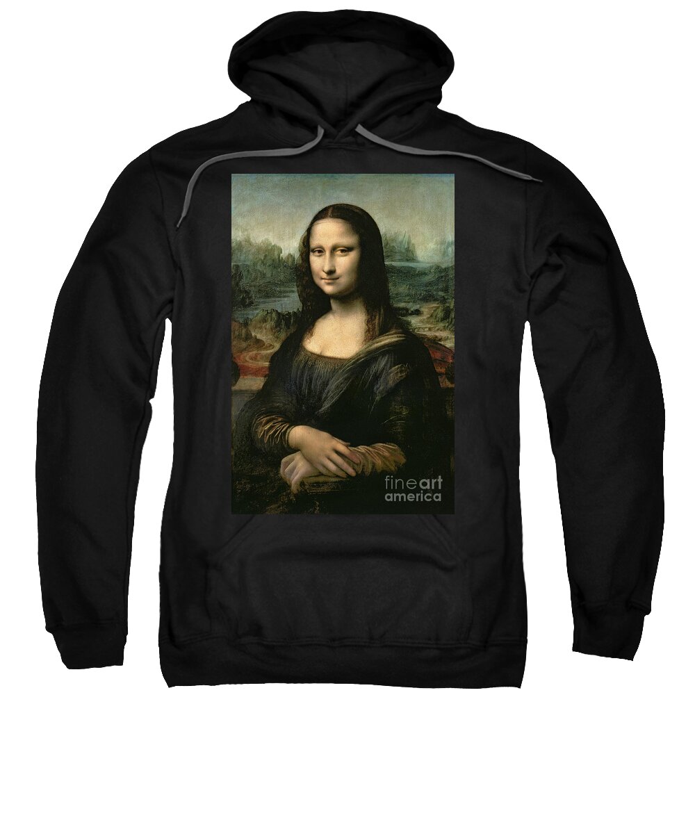 #faatoppicks Sweatshirt featuring the painting Mona Lisa by Leonardo da Vinci
