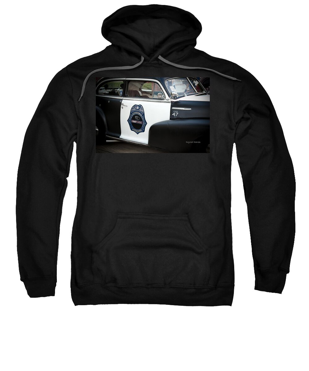 Chevrolet Sweatshirt featuring the photograph Moonshine Patrol by DigiArt Diaries by Vicky B Fuller