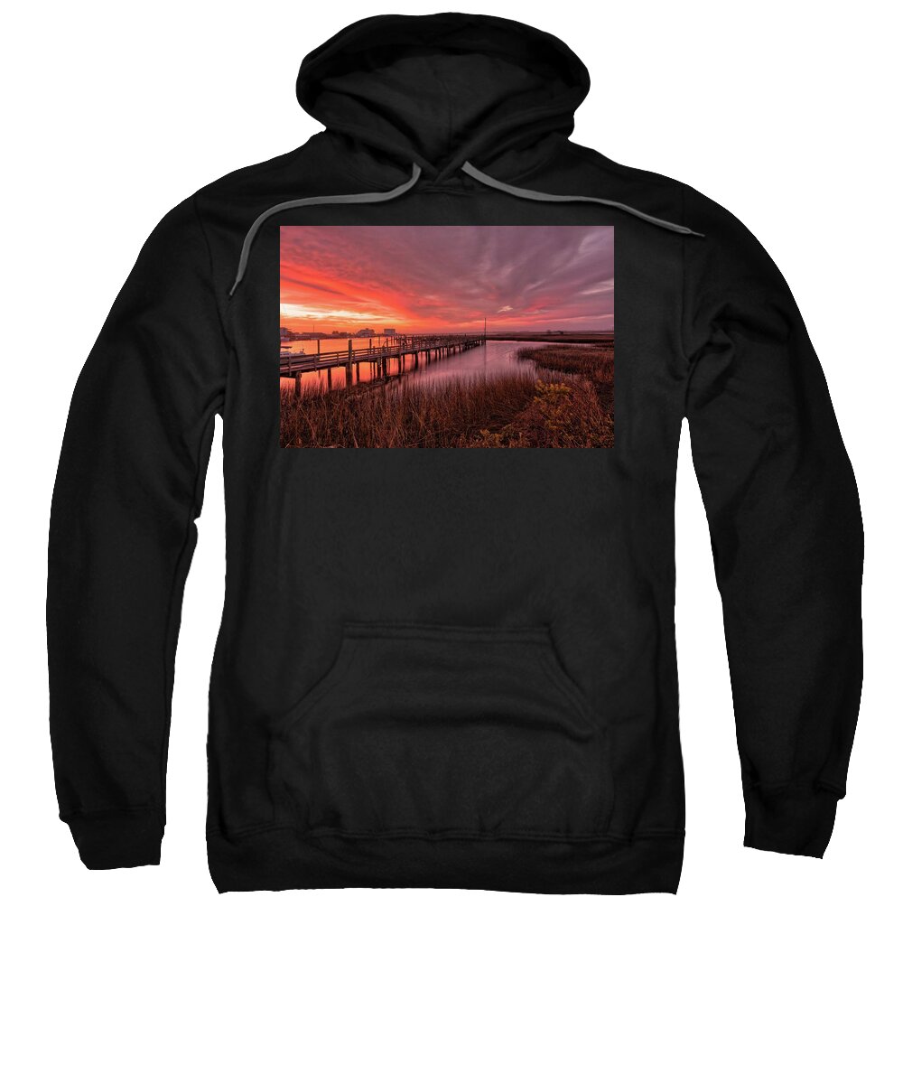 Southport Sweatshirt featuring the photograph Morning in Souhtport by Nick Noble