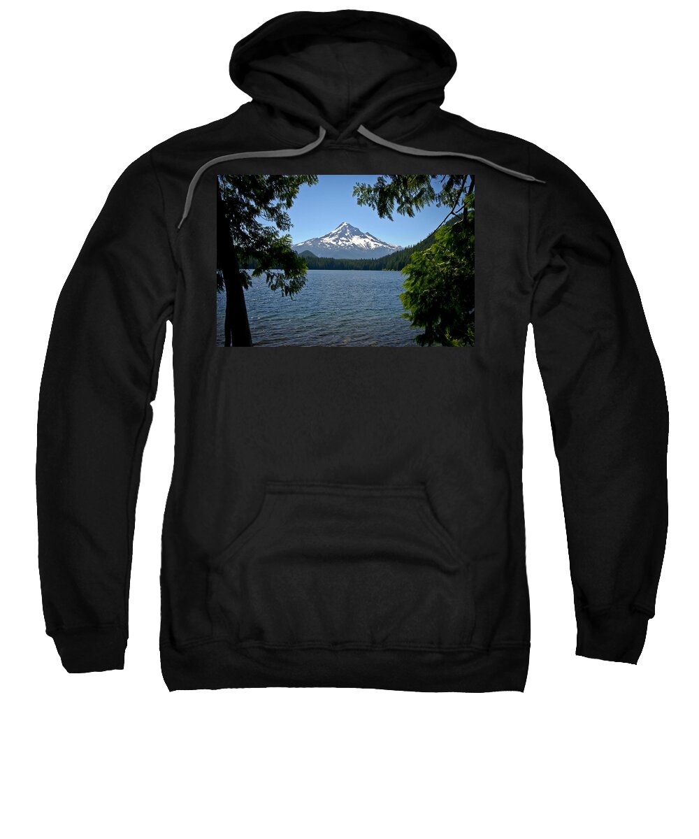 Lakes Sweatshirt featuring the photograph Mt Hood over Lost Lake by Albert Seger