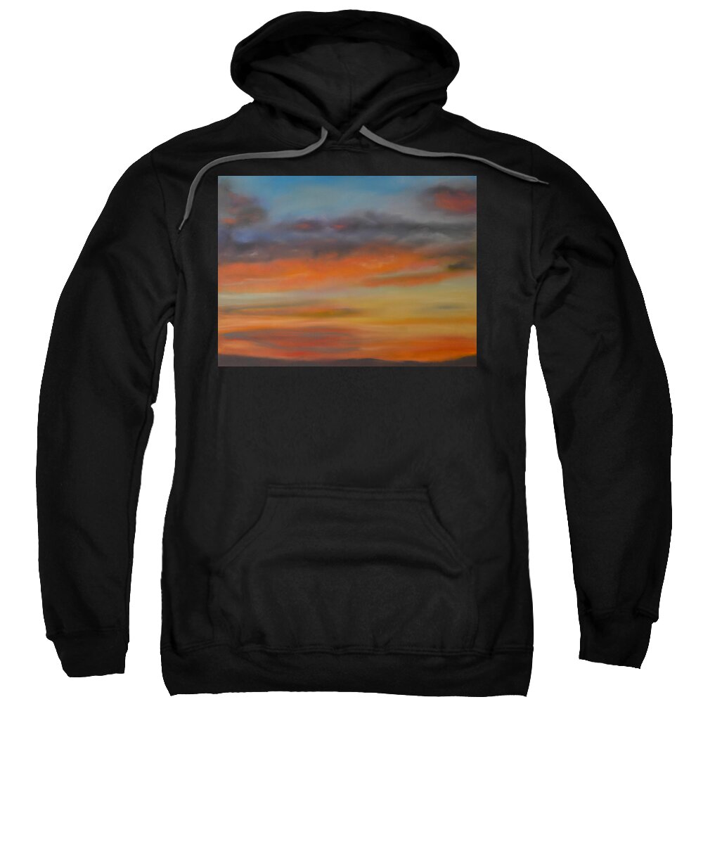 Pastels Sweatshirt featuring the pastel Multicolour Sky by Dave Griffiths