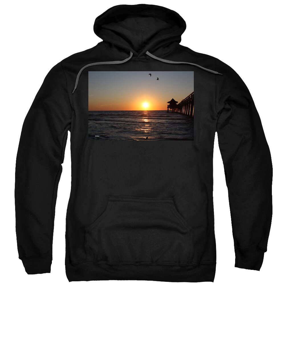 Naples Sweatshirt featuring the photograph Naples Pier Sunset by Ronald Reid