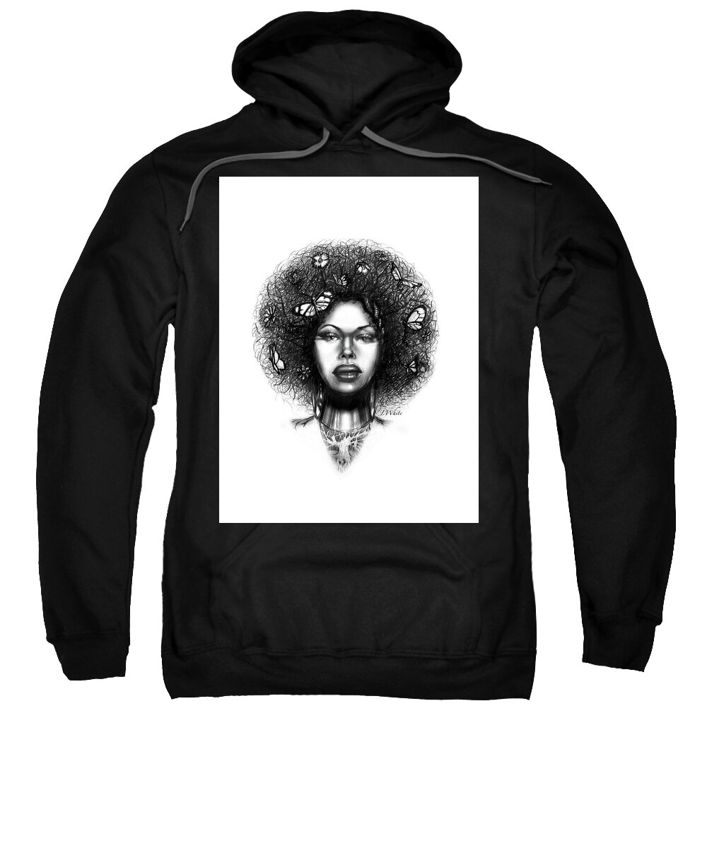Roots Sweatshirt featuring the mixed media Natural Roots by Jerome White