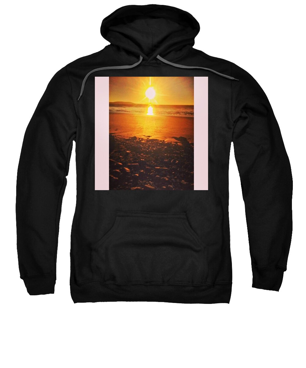 Stones Sweatshirt featuring the photograph Nice Glow To The Beach.
#beach #sunset by Tai Lacroix