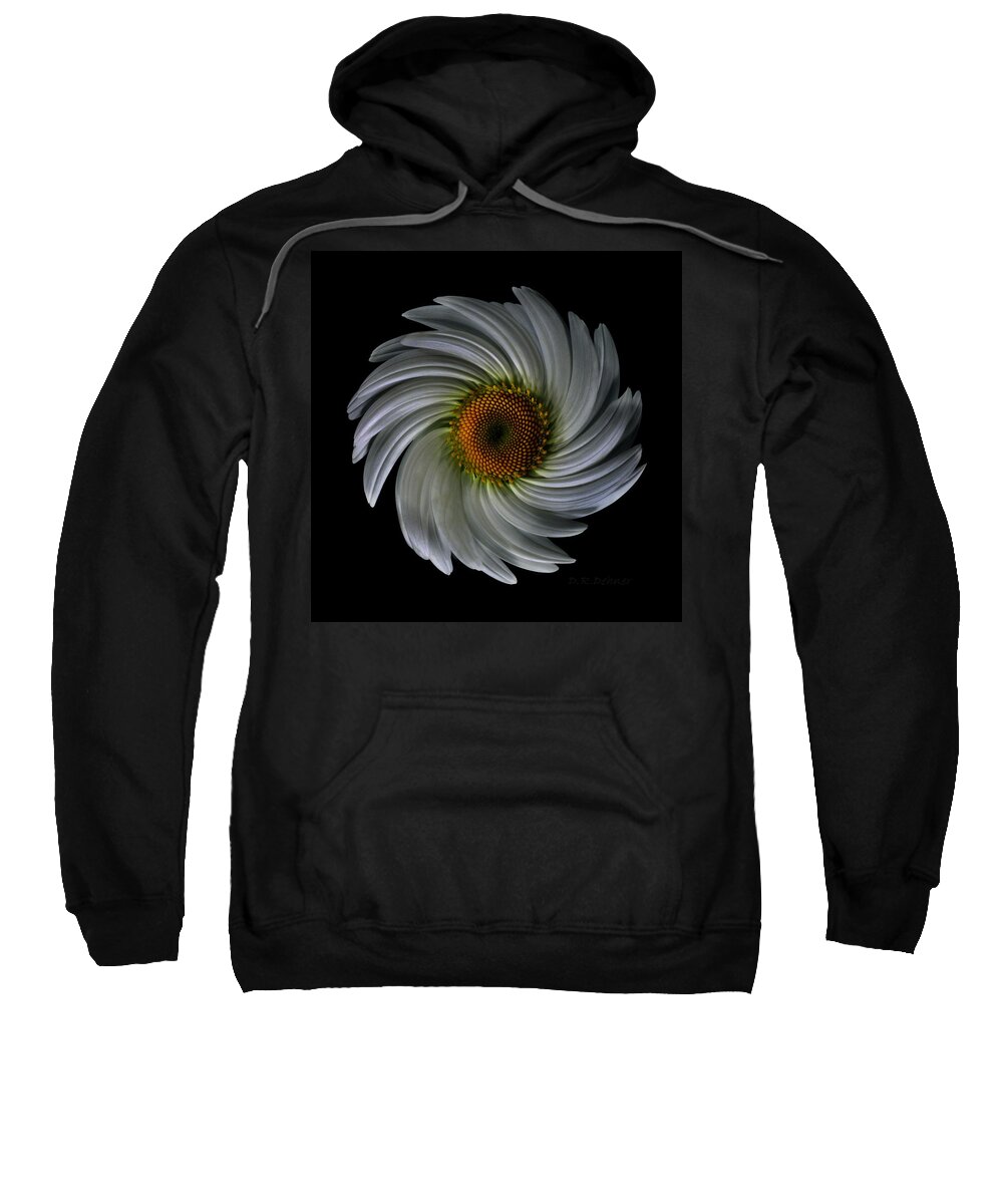 Meadow Sweatshirt featuring the mixed media Nightfall in the Meadow by David Dehner