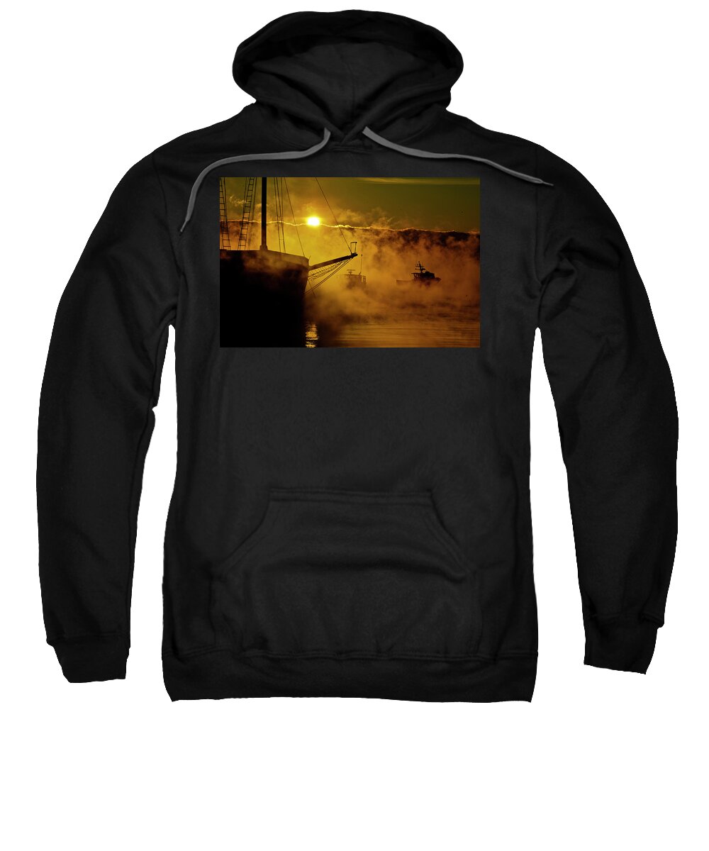 Sea Smoke Sweatshirt featuring the photograph North End Burr by Jeff Cooper