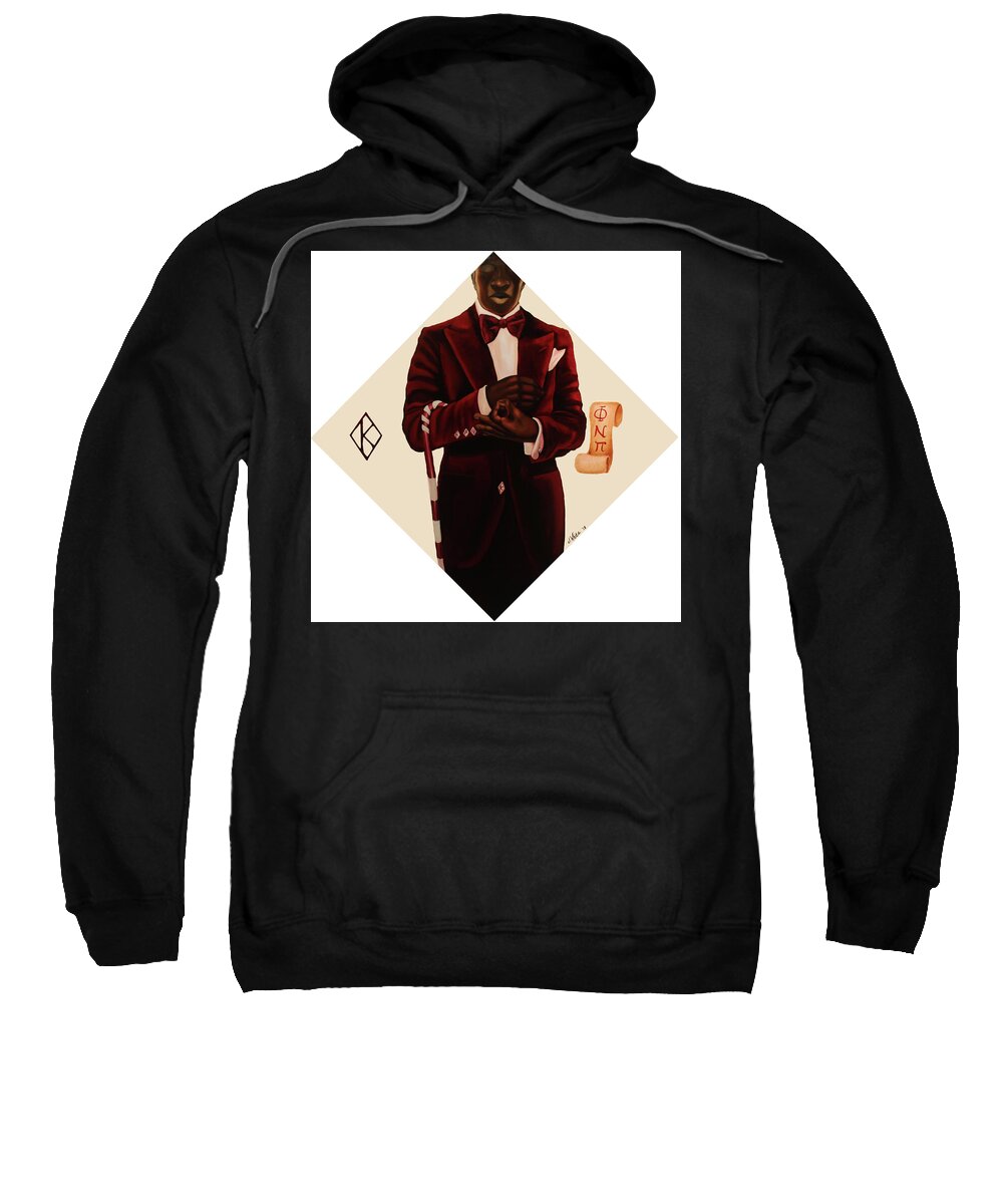 Nupe Sweatshirt featuring the painting Nupe by Jerome White