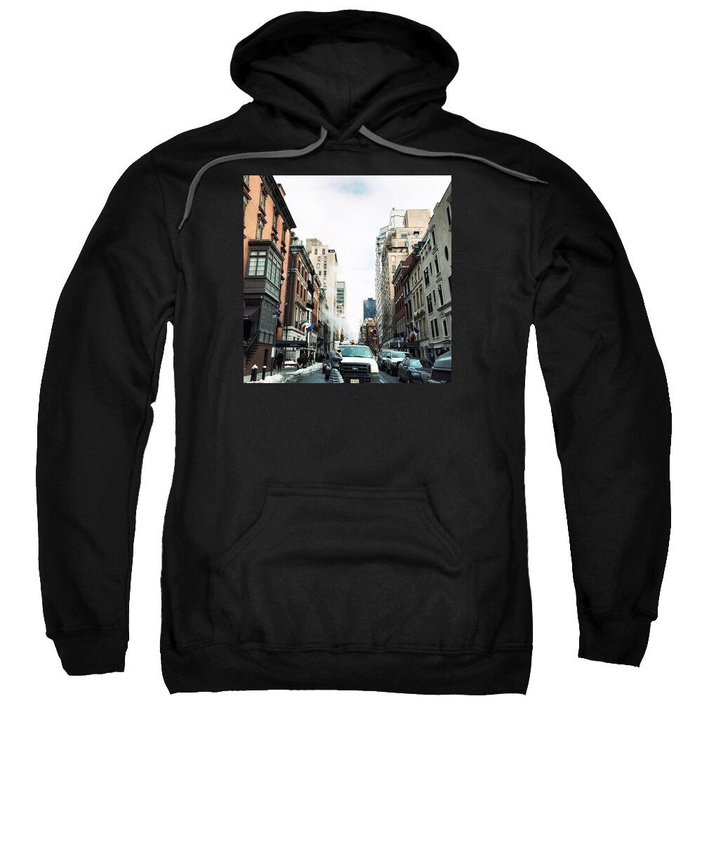 New York City Sweatshirt featuring the photograph NYC Upper East Side by Sophie Jung