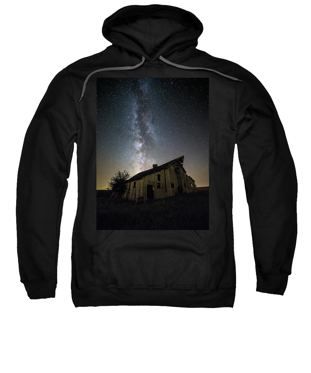  Sky Sweatshirt featuring the photograph Old Barn by Aaron J Groen