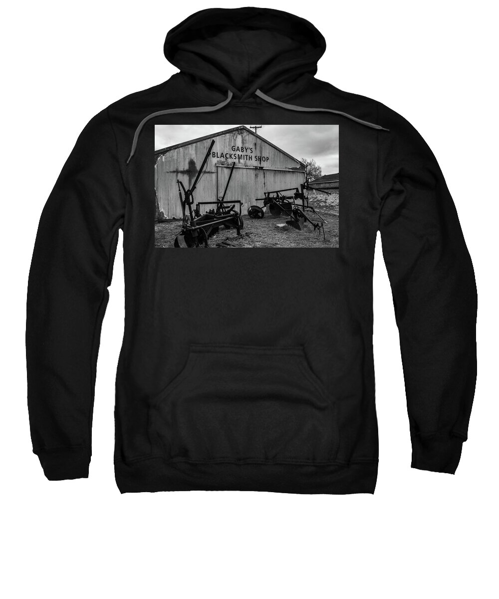 Blacksmith Sweatshirt featuring the photograph Old Frisco Blacksmith Shop by Nicole Lloyd