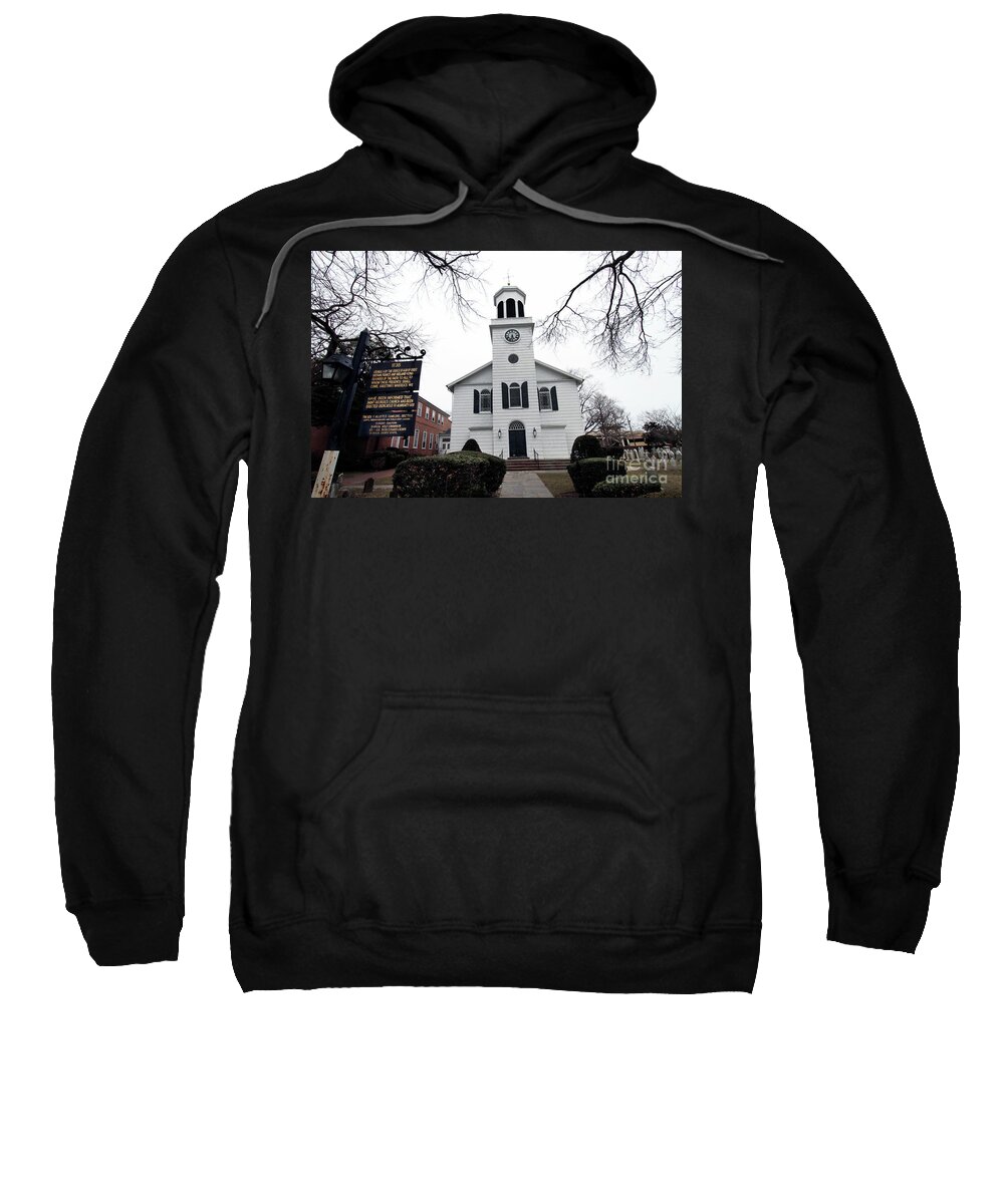 St. Georges Church Episcopal-anglican(1735) Hempstead Sweatshirt featuring the photograph St. Georges Church Episcopal Anglican #1 by Steven Spak
