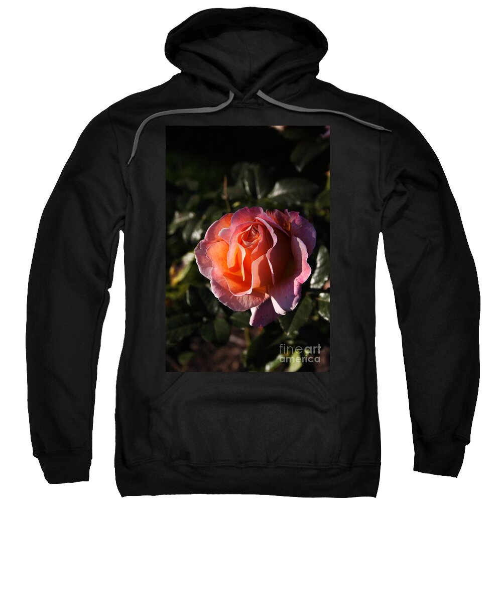 2008 Sweatshirt featuring the photograph One Pink Bud by B Rossitto