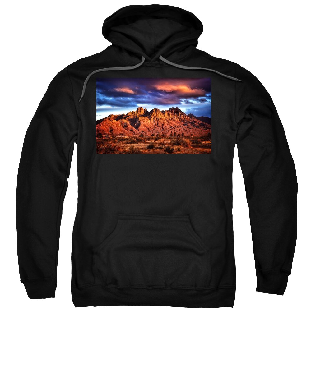 Color Image Sweatshirt featuring the photograph Organ Mountains by Diana Powell