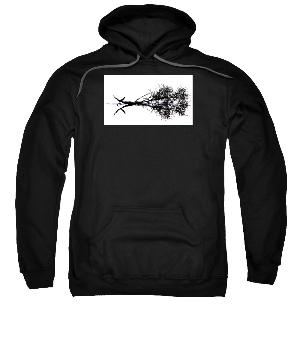 Palm Tree Sweatshirt featuring the photograph Palm Branch at the Beach by Lawrence S Richardson Jr