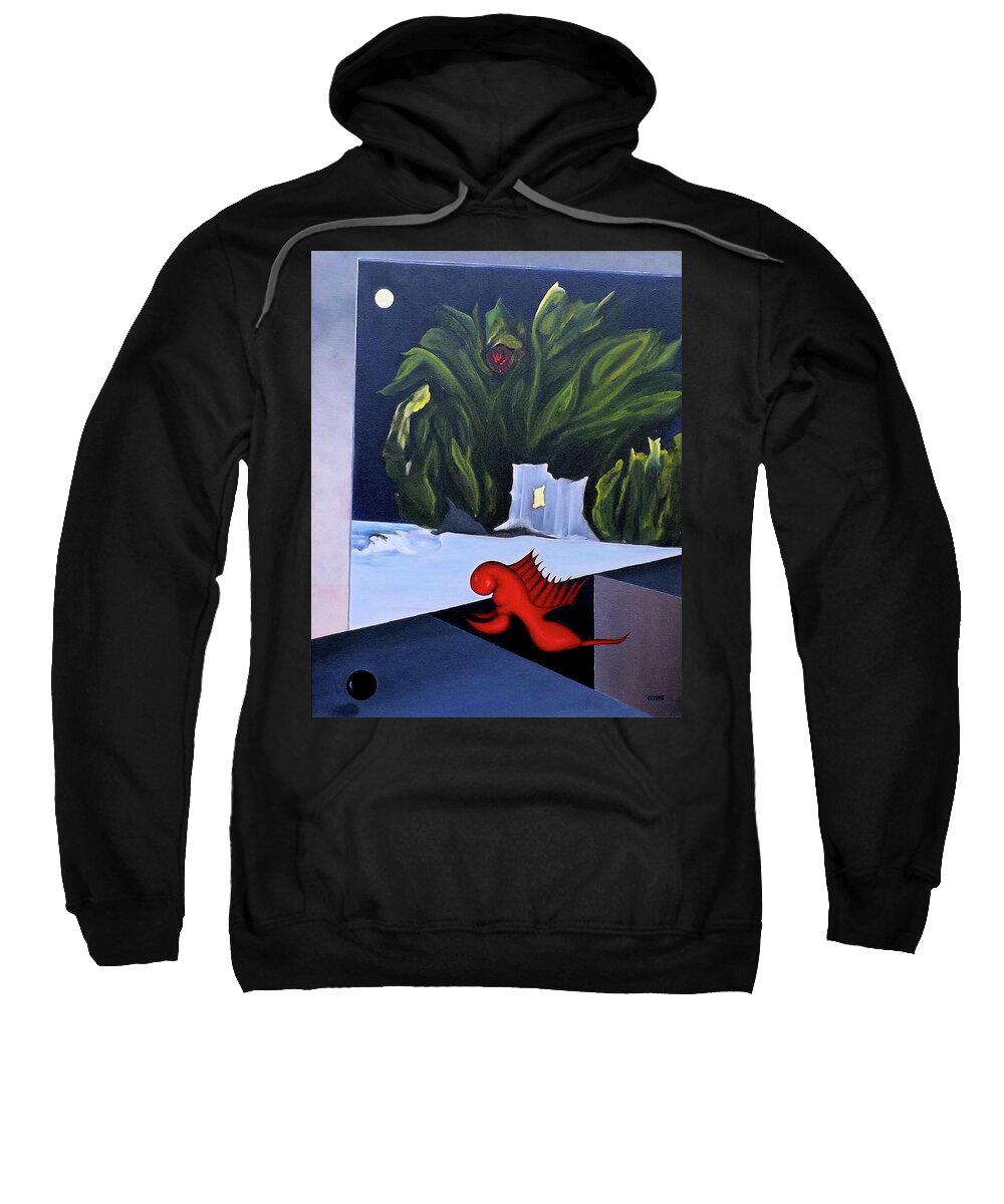 Digital Sweatshirt featuring the painting Pandora's Box by Robert Henne