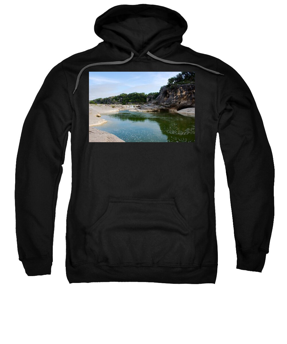 James Smullins Sweatshirt featuring the photograph Pedernaels falls by James Smullins