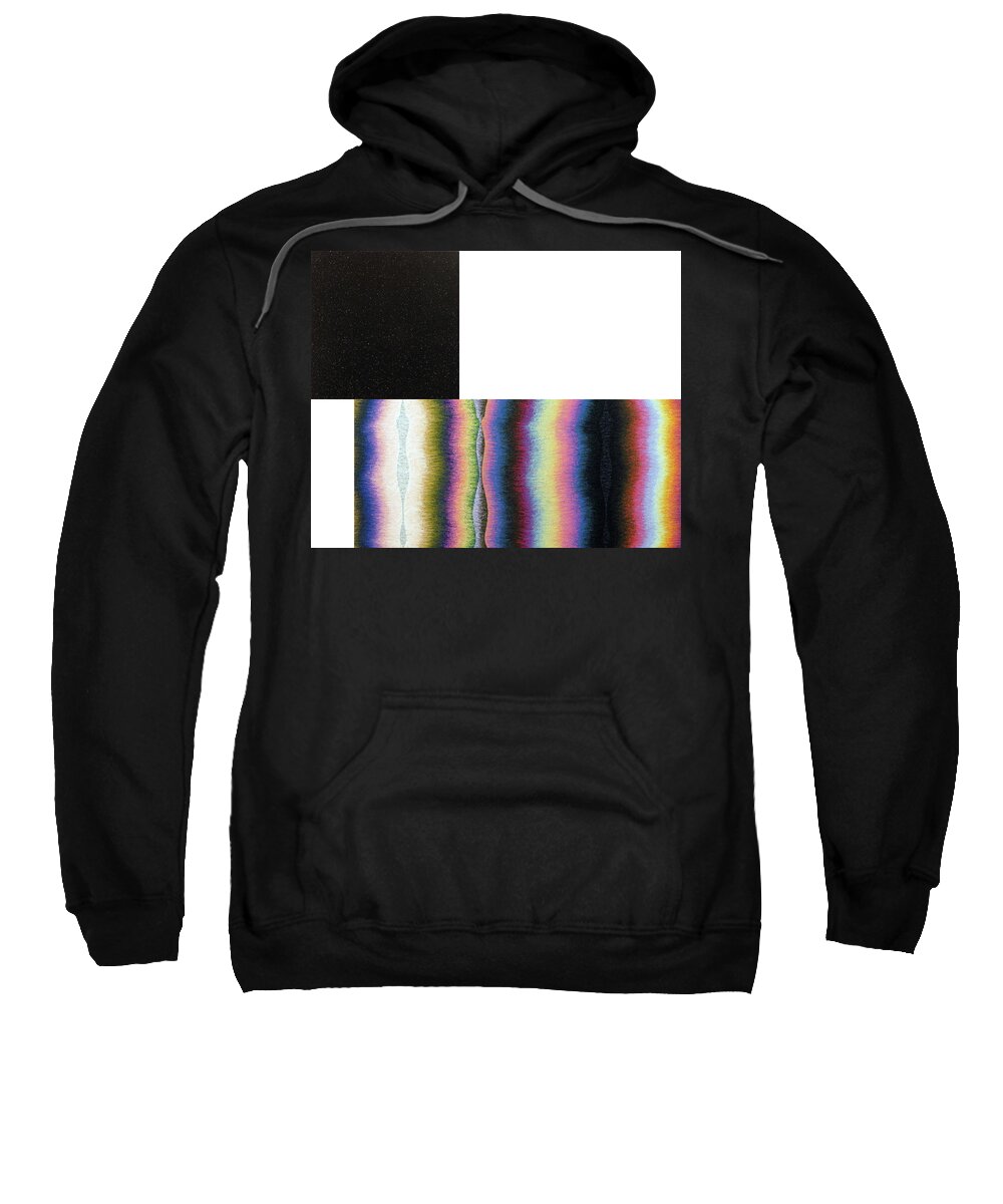 Color Sweatshirt featuring the painting Poles Number Three by Stephen Mauldin