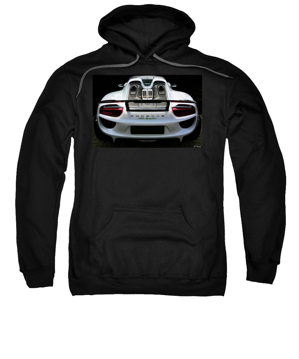 Porsche Sweatshirt featuring the photograph Porsche 918 Spyder e-hybrid by Peter Kraaibeek