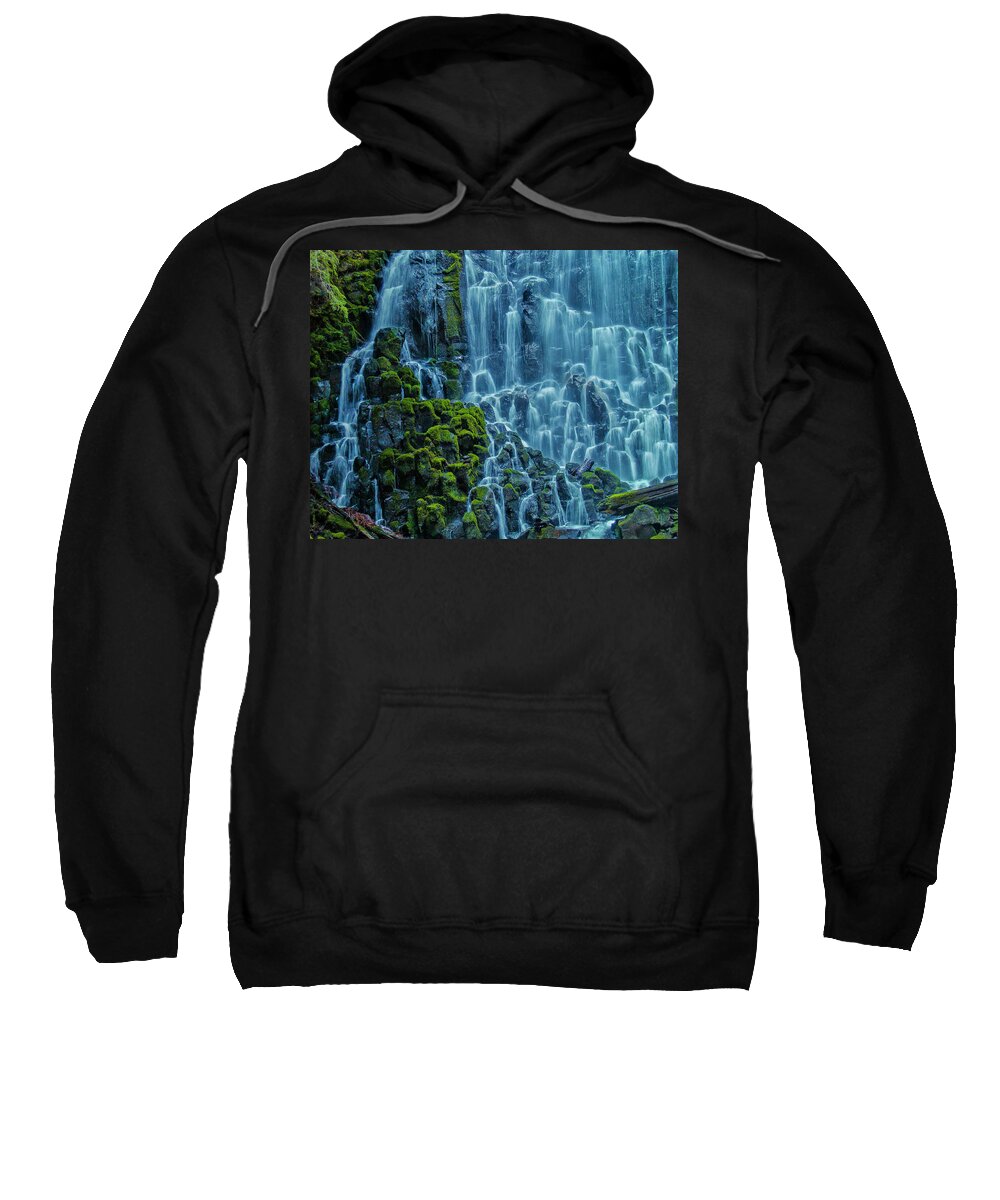Nature Sweatshirt featuring the photograph Ramona Falls by Steven Clark