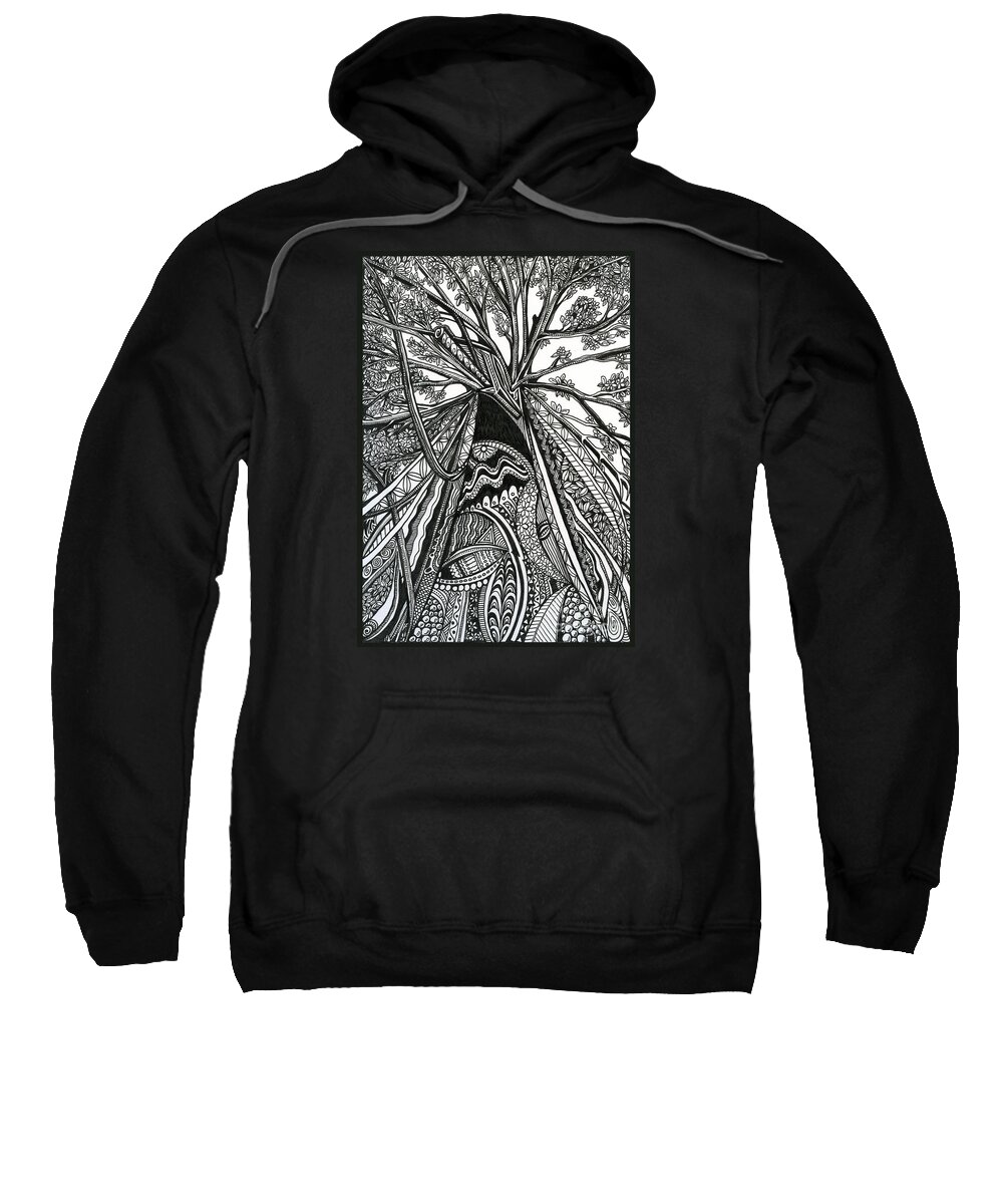 Trees Sweatshirt featuring the drawing Regal by Danielle Scott