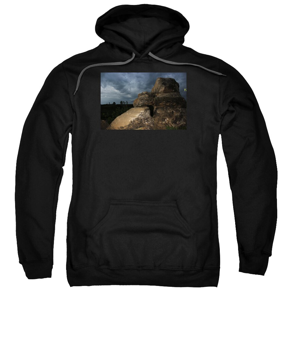 Roche Percee Sweatshirt featuring the photograph Roche Percee Peak by Ryan Crouse