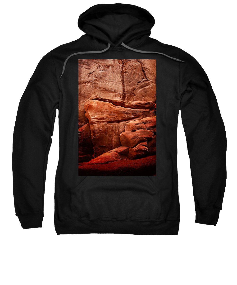 Landscape Sweatshirt featuring the photograph Rock Face by Harry Spitz