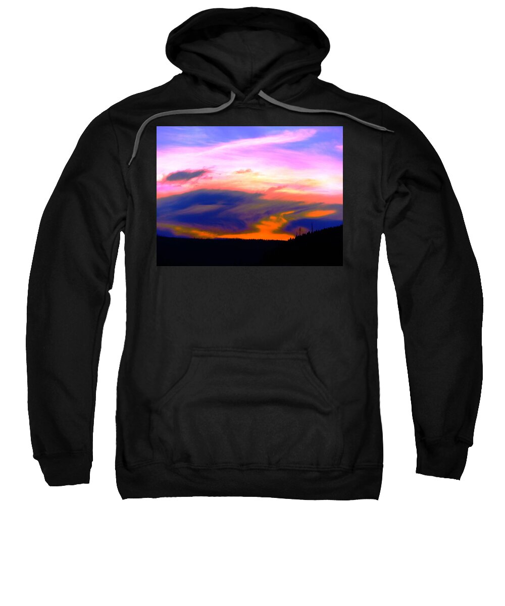 Sunset Sweatshirt featuring the photograph Rose Pedal Sunset by Adam Cornelison