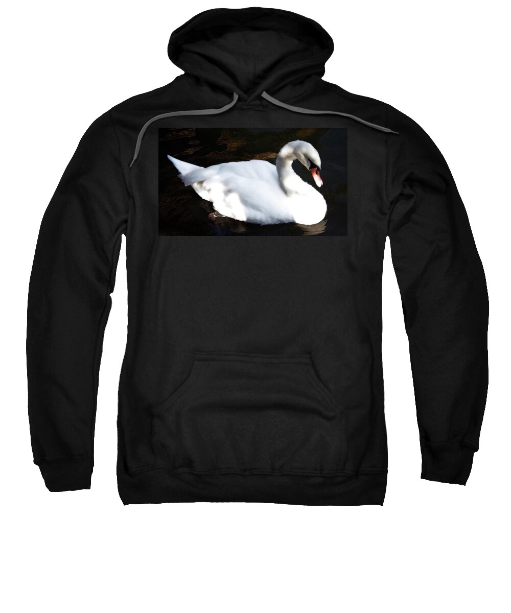 Swan Sweatshirt featuring the photograph Royal Swan by La Dolce Vita