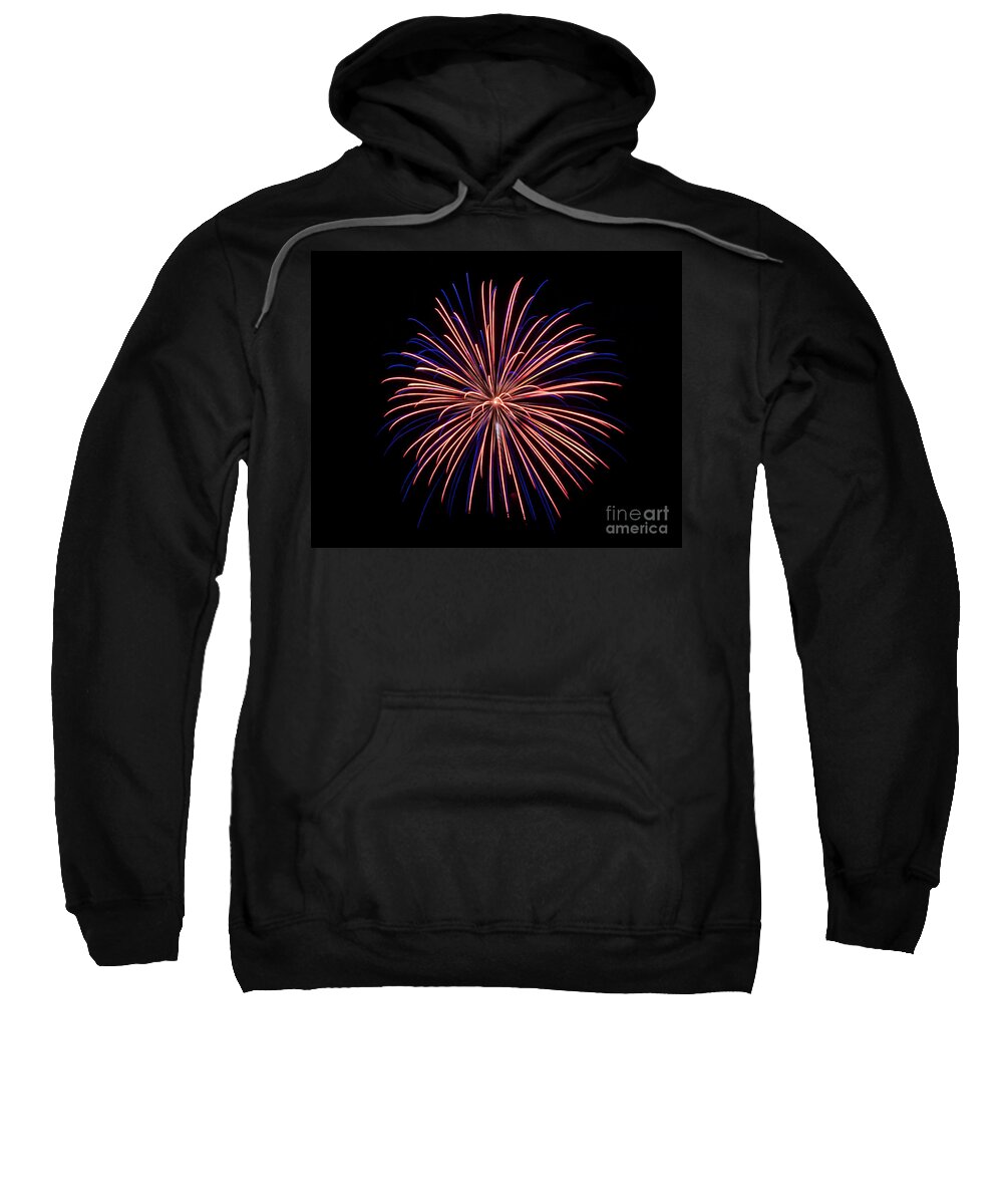 Fireworks Sweatshirt featuring the photograph RVR Fireworks 48 by Mark Dodd