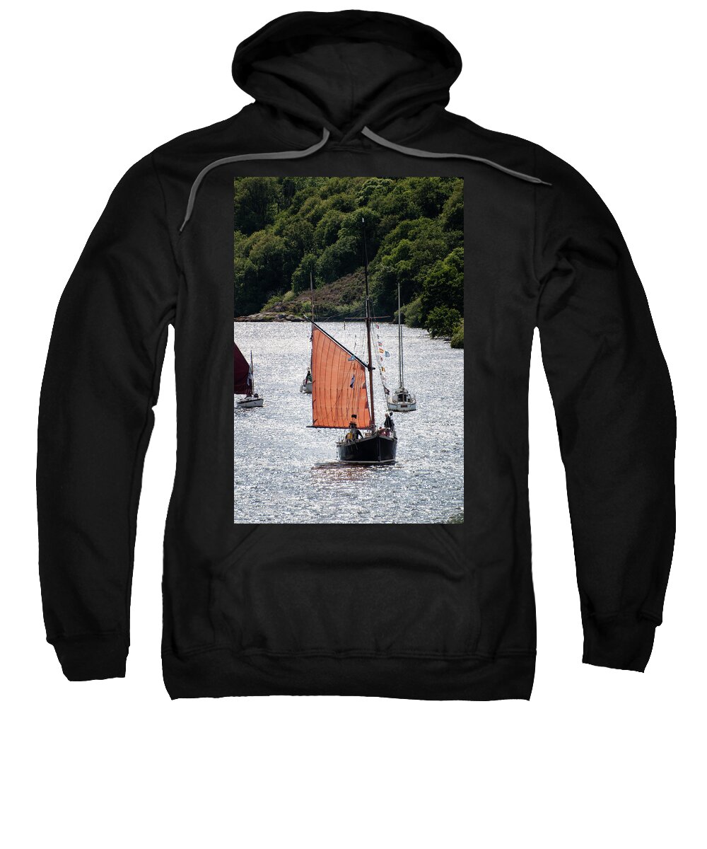 Boat Sweatshirt featuring the photograph Sailing 46 by Geoff Smith