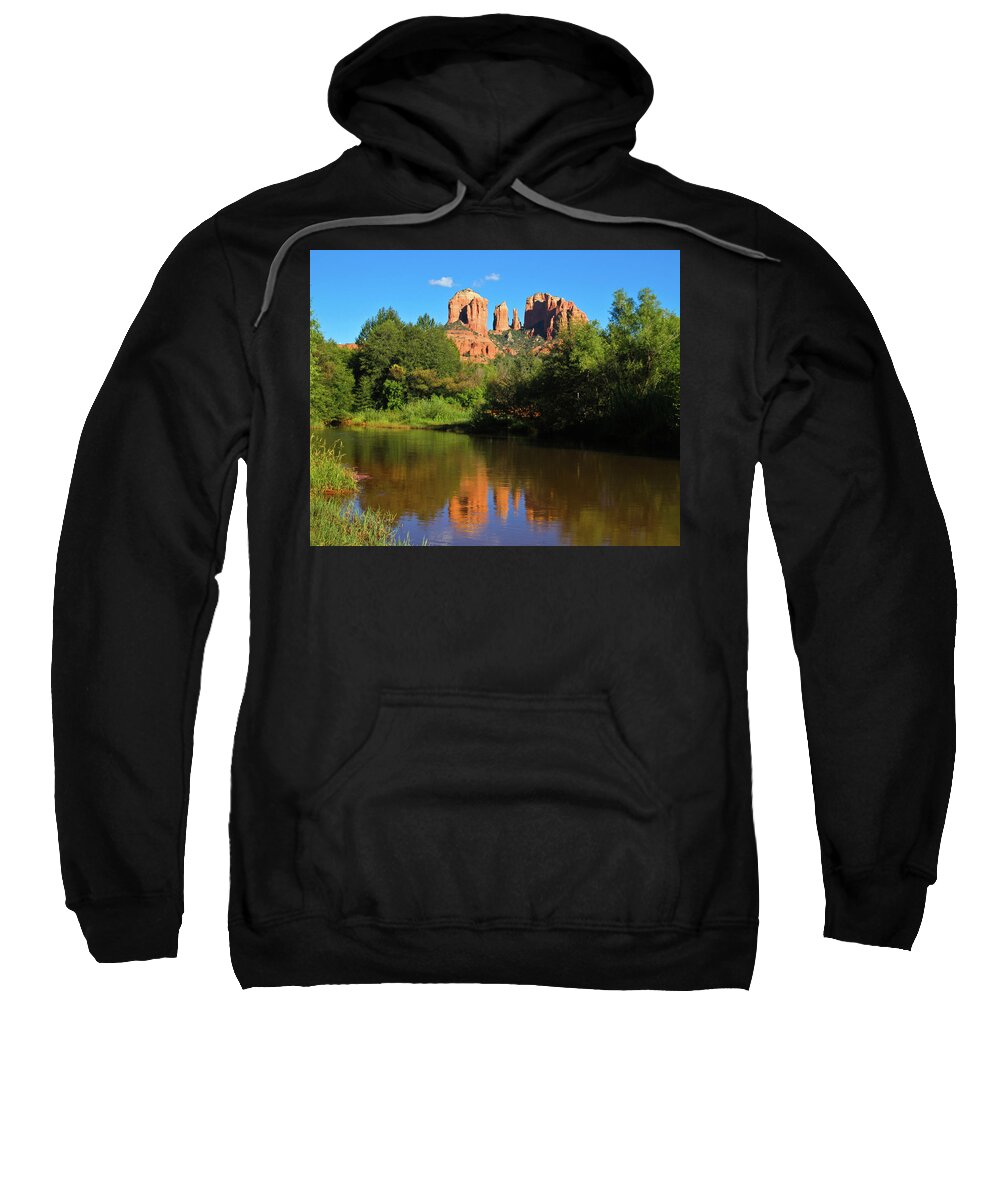 Sedona Cathedral Rock Sweatshirt featuring the photograph Sedona by Greg Smith