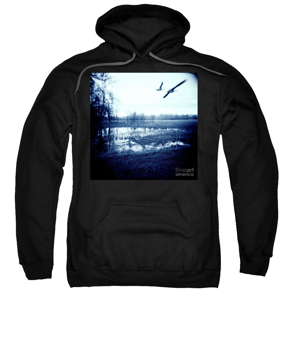 Geese Sweatshirt featuring the photograph Series Wood and Water 3 by RicharD Murphy