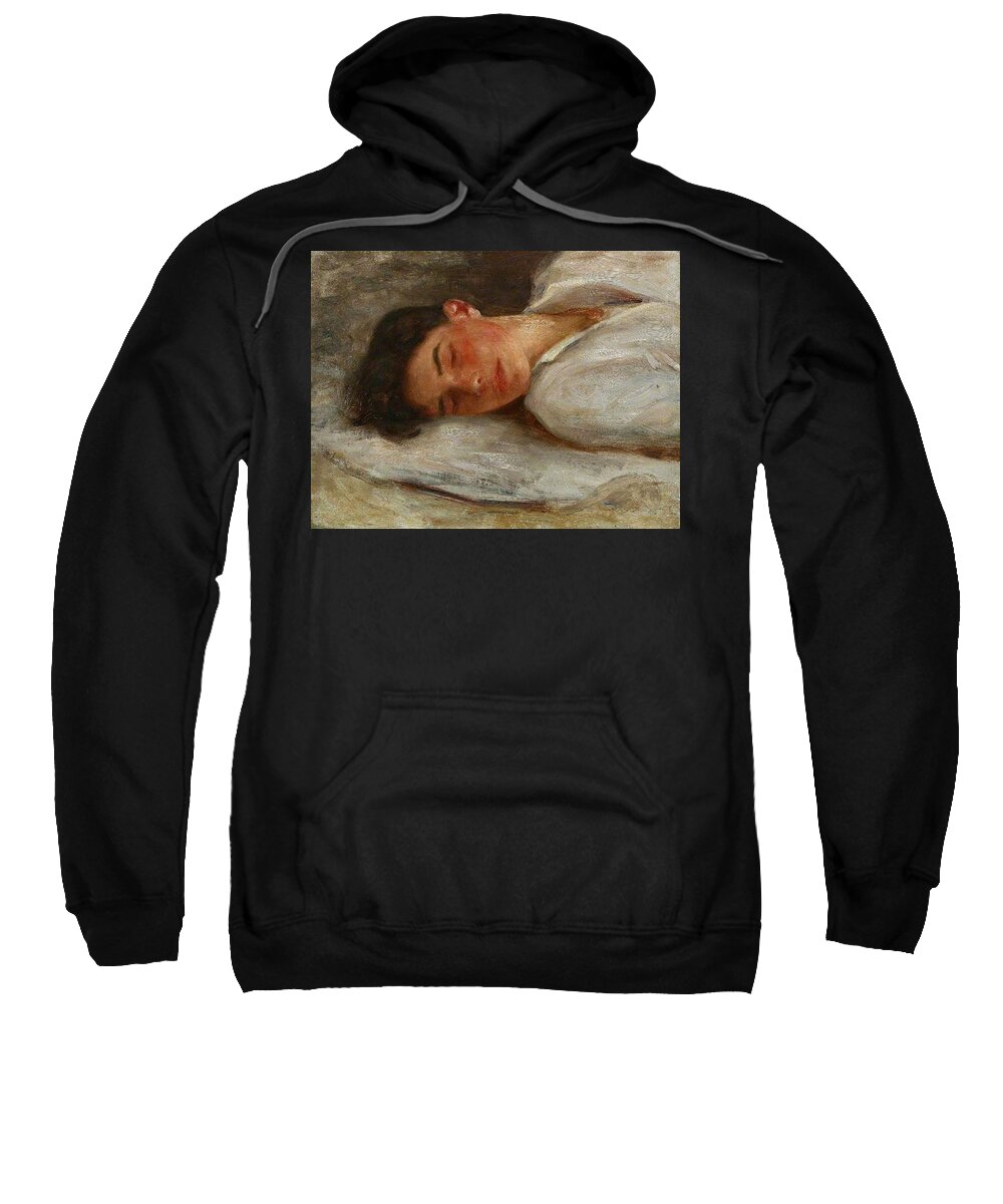 Sketch Sweatshirt featuring the painting Sketch for Summer Dreams by Henry Scott Tuke