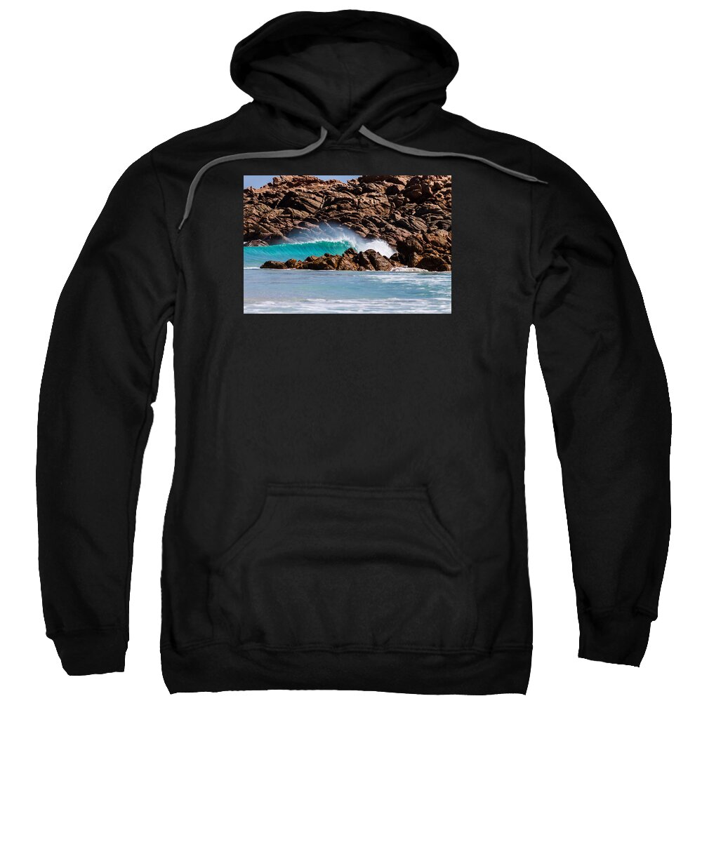 Wave Sweatshirt featuring the photograph Solitude by Mik Rowlands