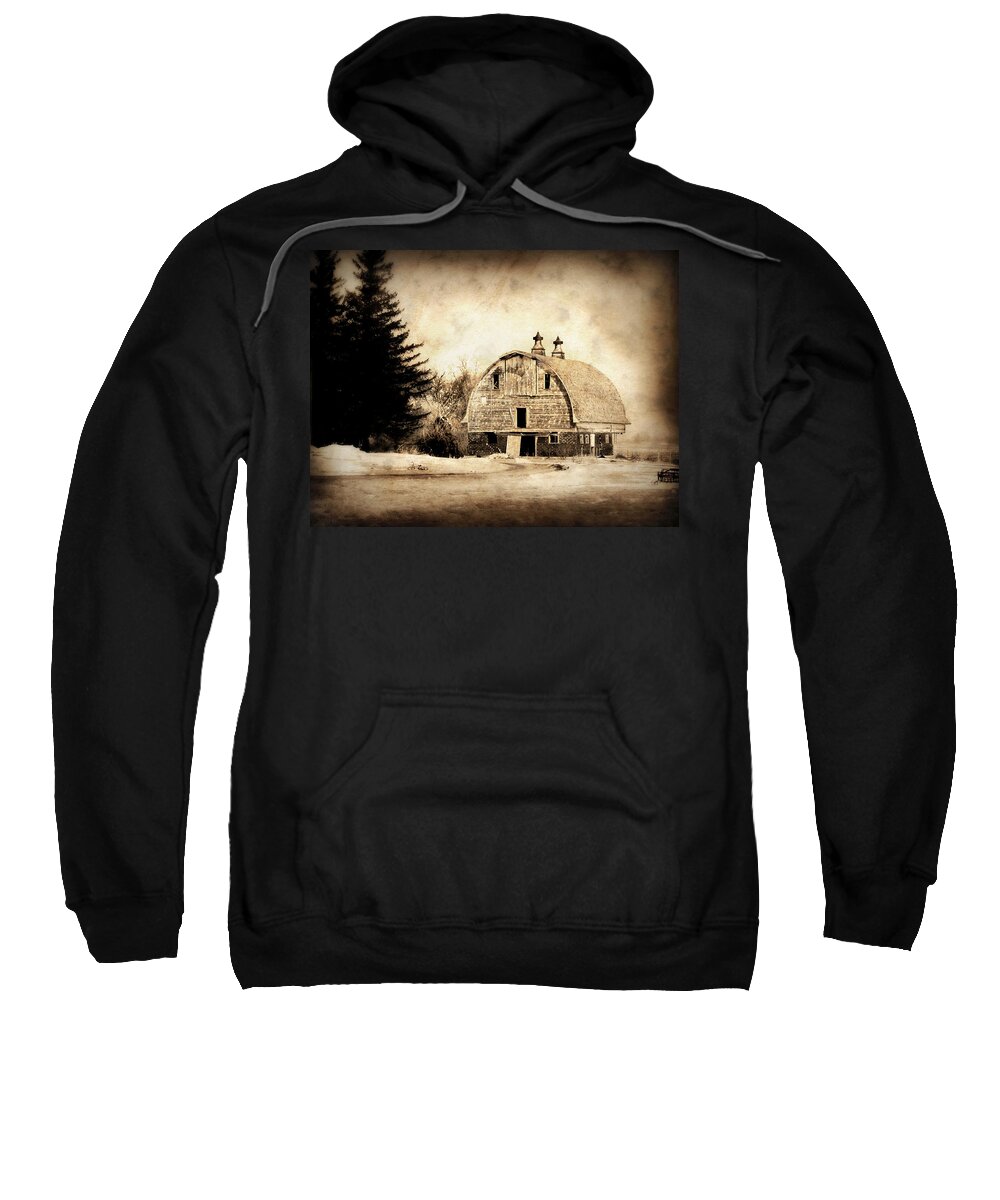 Barn Sweatshirt featuring the photograph Somethings missing by Julie Hamilton