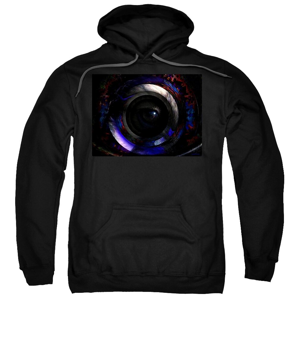 Eye Sweatshirt featuring the digital art Spiritual Eyes- by Robert Orinski