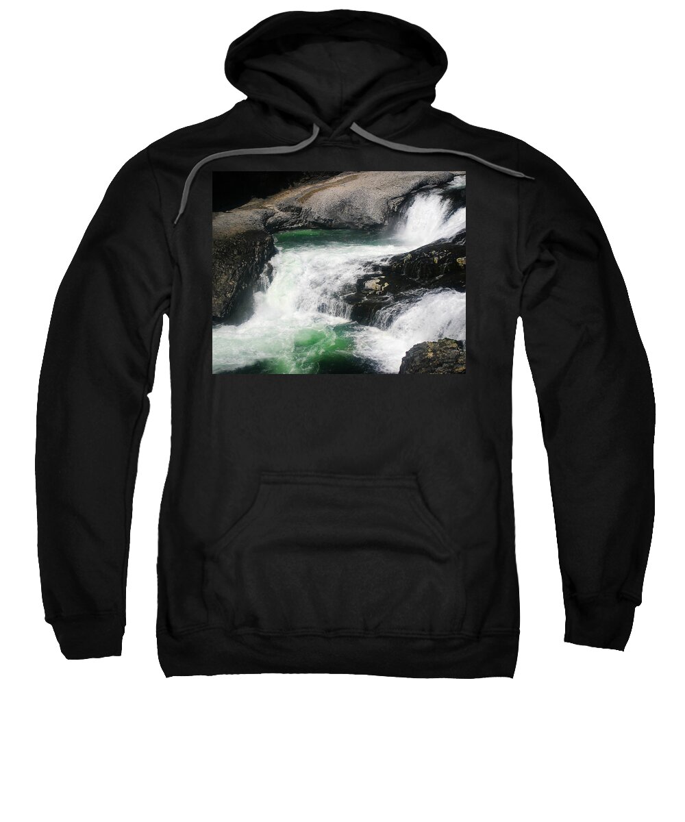 Spokane Sweatshirt featuring the photograph Spokane Water Fall by Anthony Jones