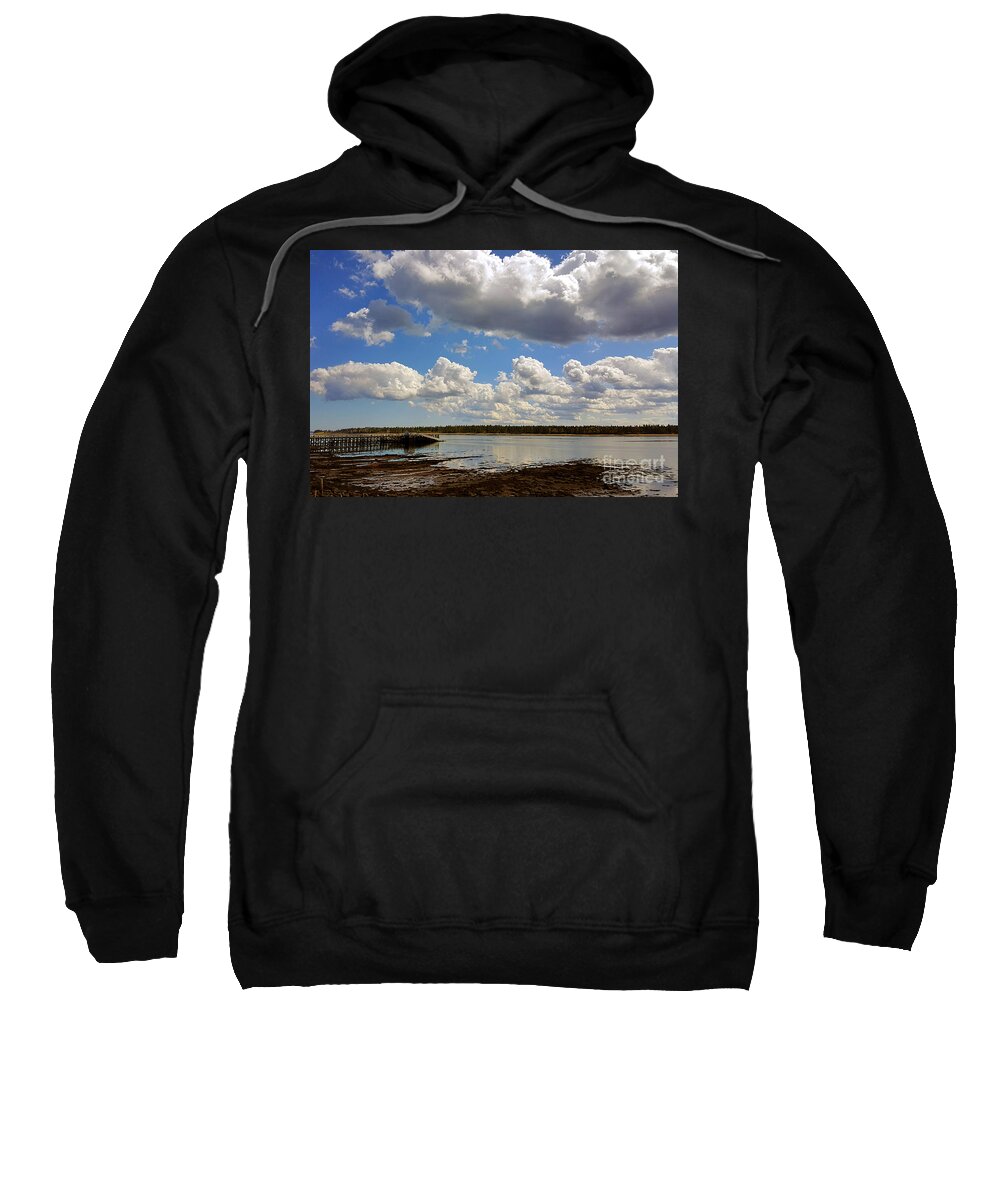 Sea Sweatshirt featuring the photograph St. Andrews At Low Tide by Michael Graham