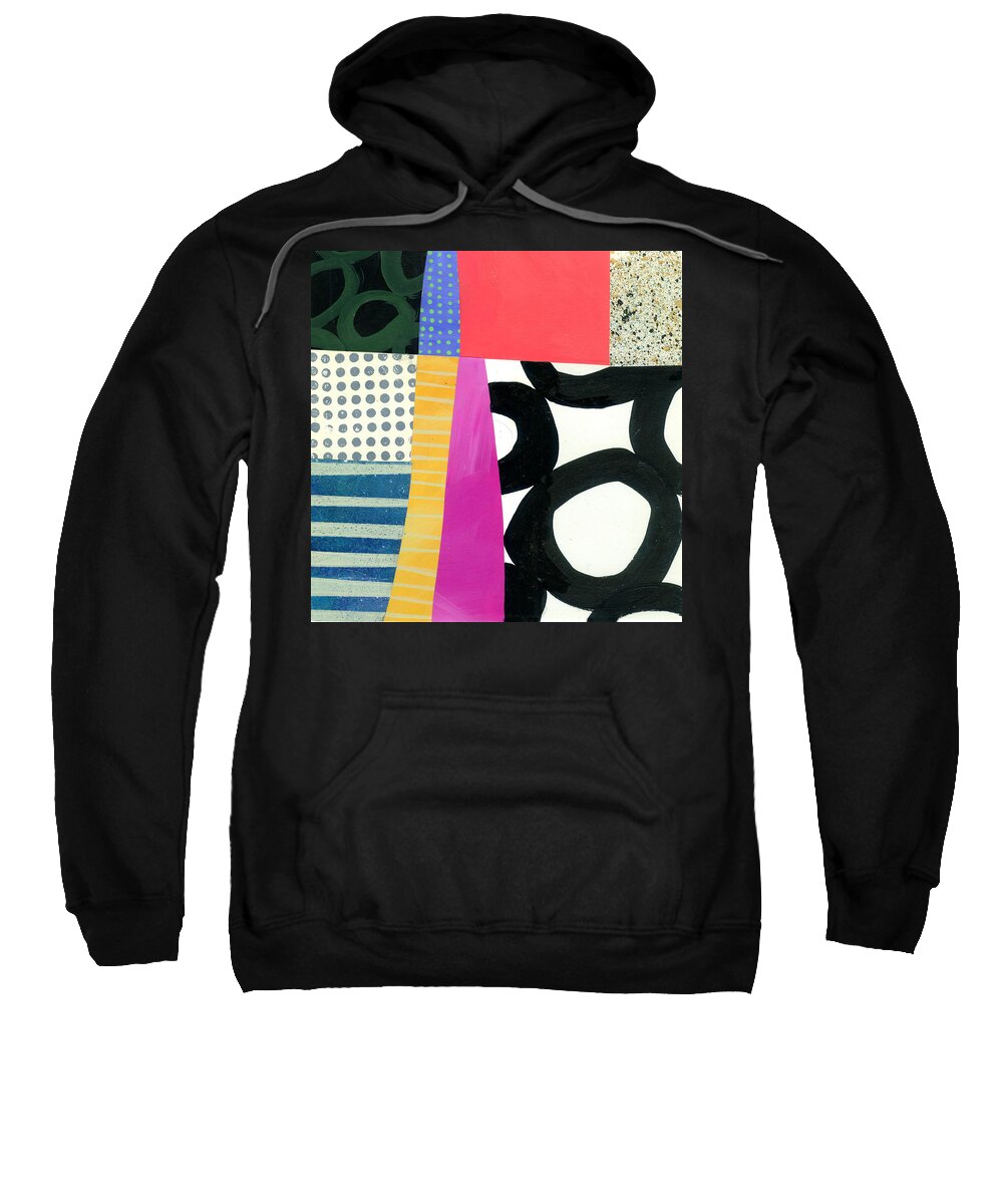  Abstract Art Sweatshirt featuring the painting Straight Up by Jane Davies