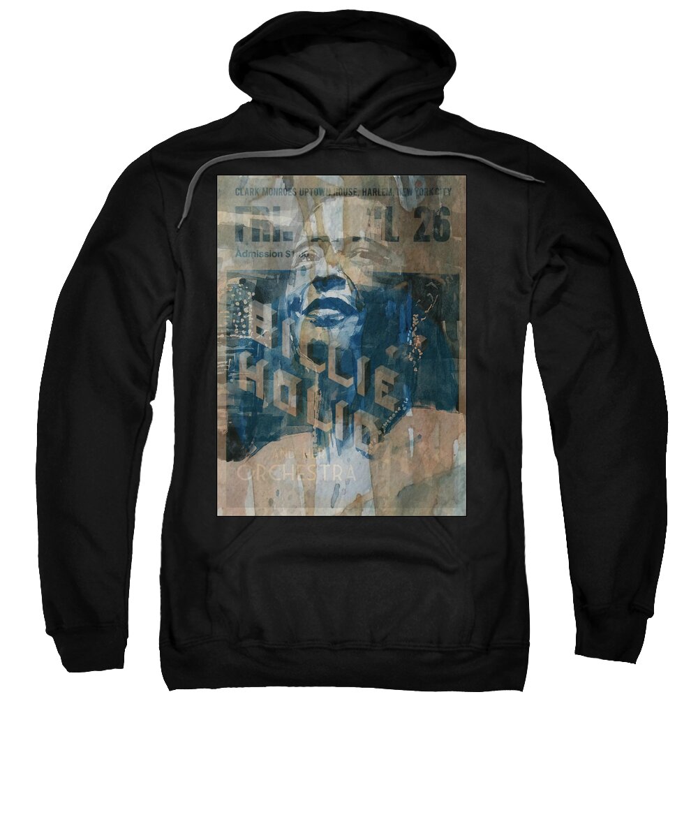 Billie Holiday Sweatshirt featuring the painting Summertime by Paul Lovering