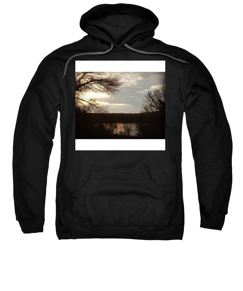 Hiking Sweatshirt featuring the photograph Gray Day by Mnwx Watcher