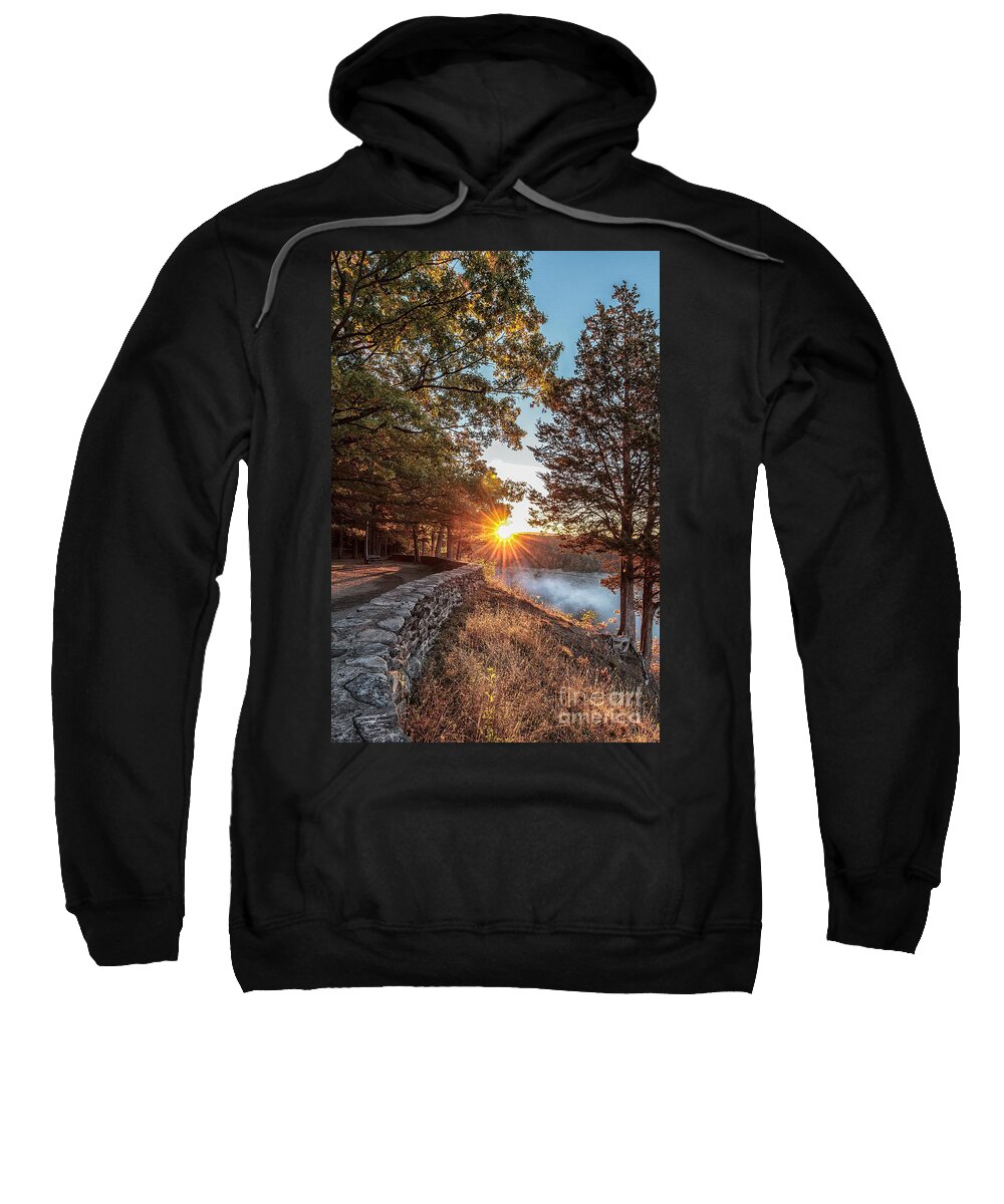 Sunrise Sweatshirt featuring the photograph Sunrise at Great Bend by Rod Best