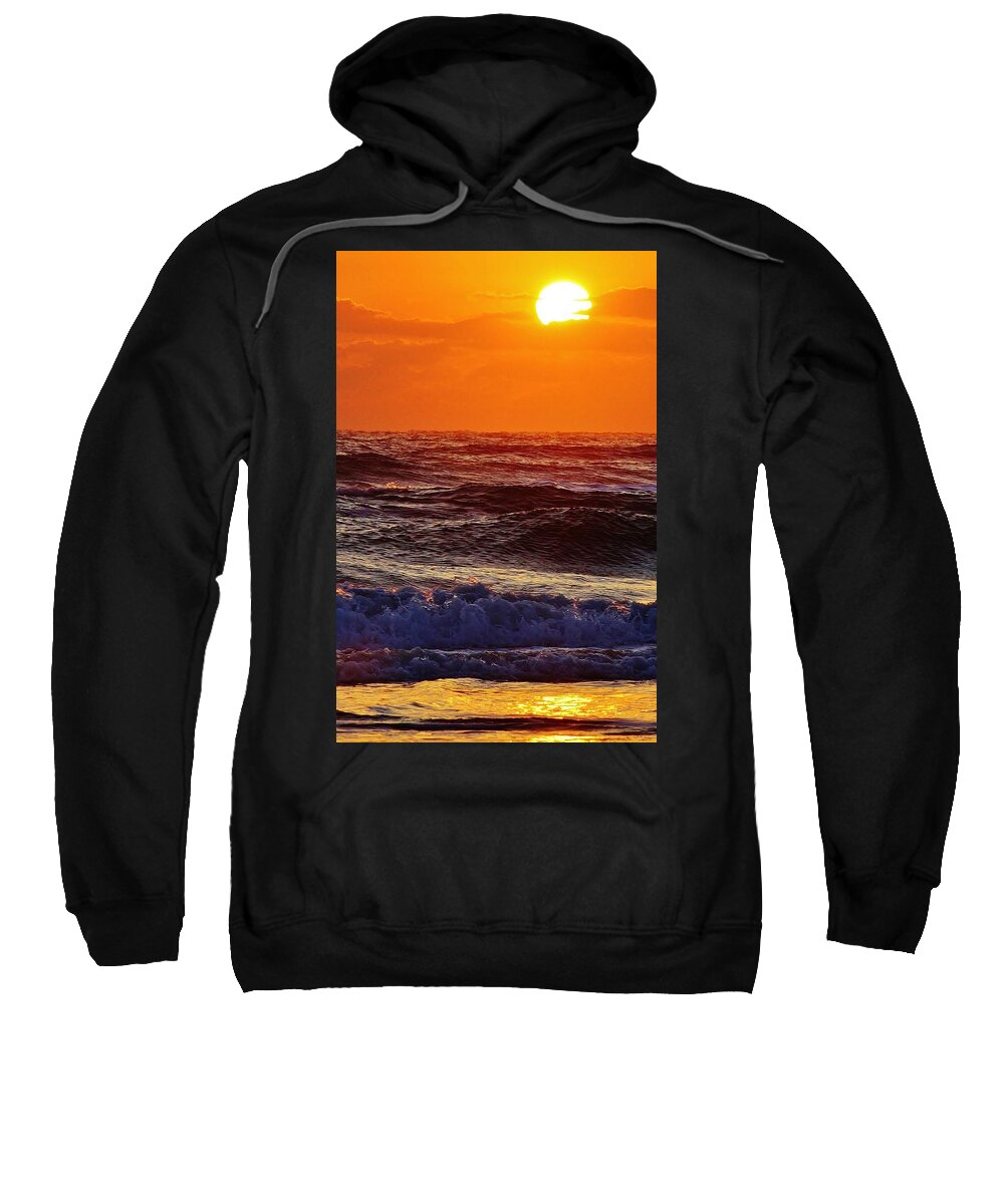 Ocean Sweatshirt featuring the photograph Sunrise on the Atlantic by Bruce Bley