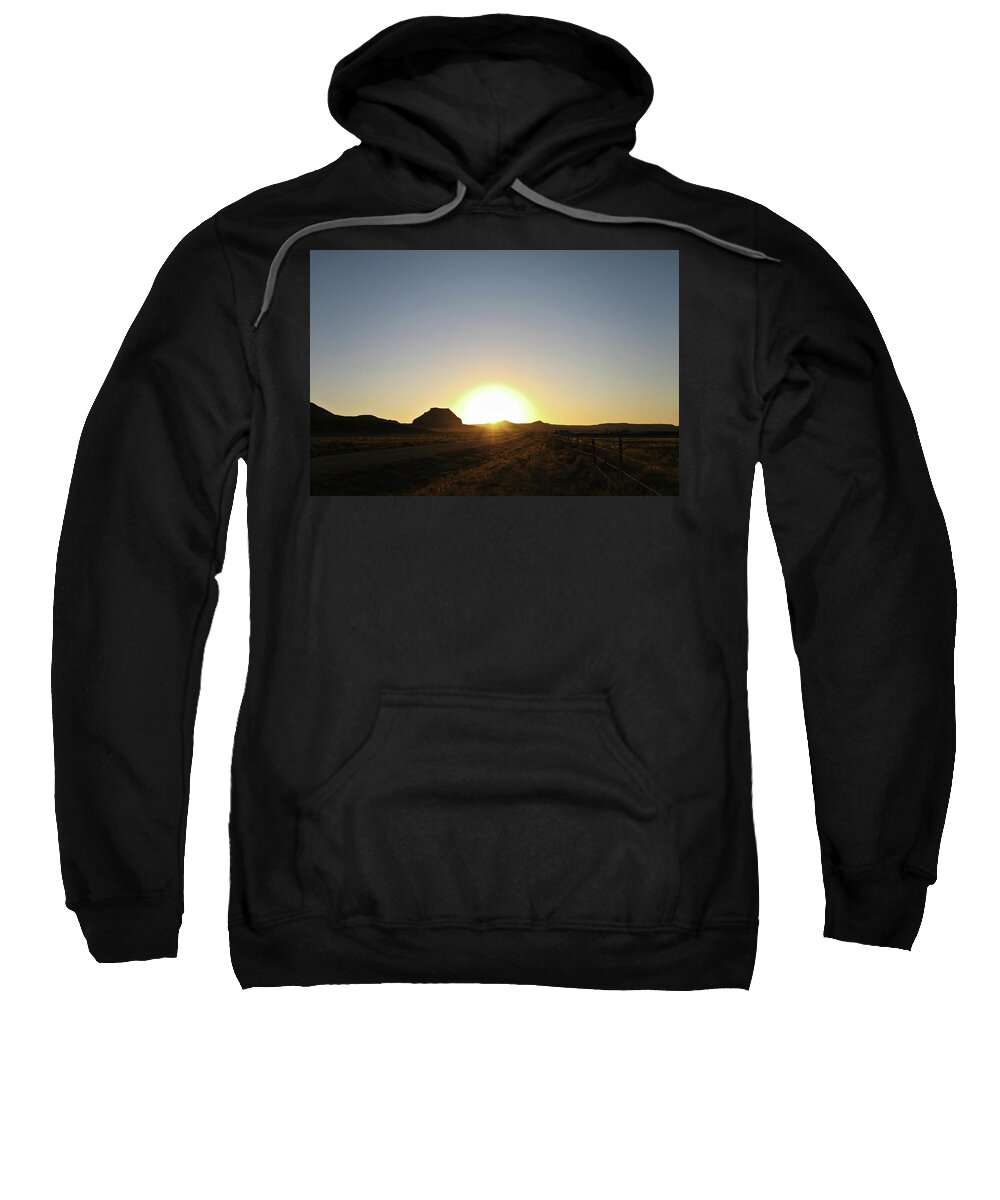 Print Sweatshirt featuring the photograph Sunset at Castle Butte Sk by Ryan Crouse