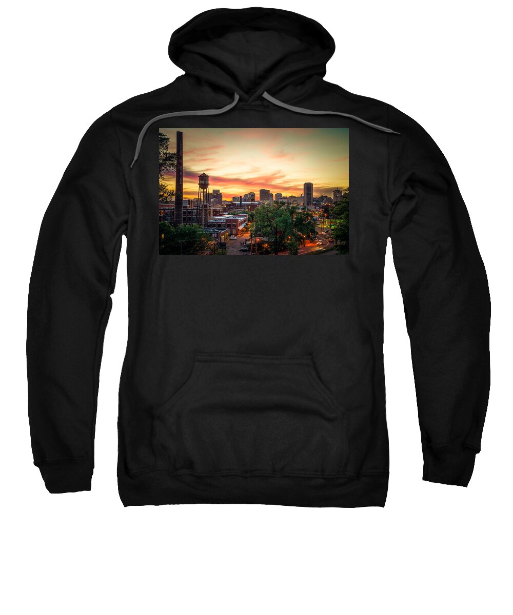 Lucky Strike Sweatshirt featuring the photograph Sunset from the Hill by Stacy Abbott