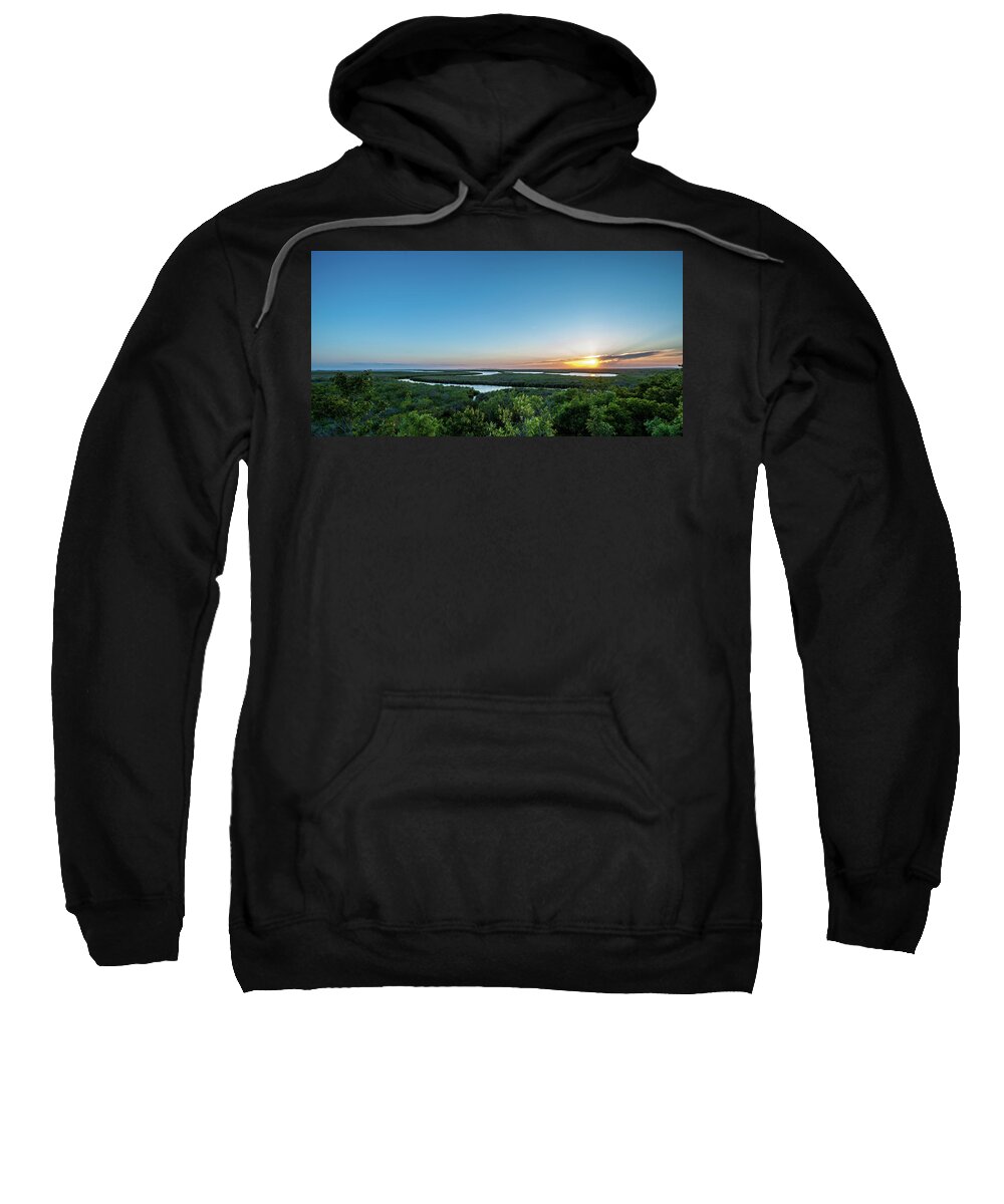 Landscape Sweatshirt featuring the photograph Sunset on the Outer Banks by Paul Johnson