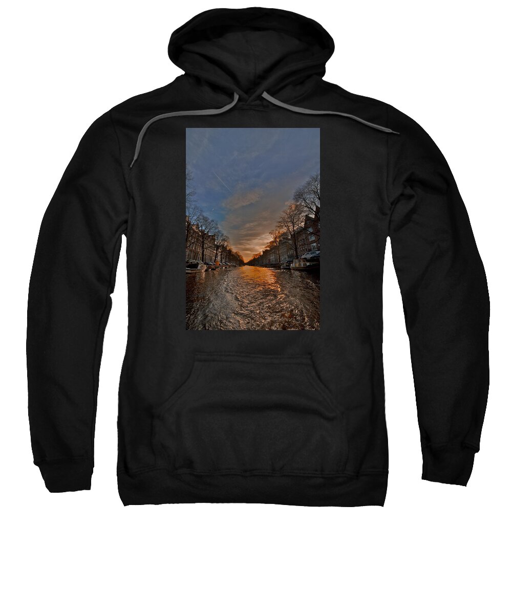 Lawrence Sweatshirt featuring the photograph Sunset Ripples by Lawrence Boothby