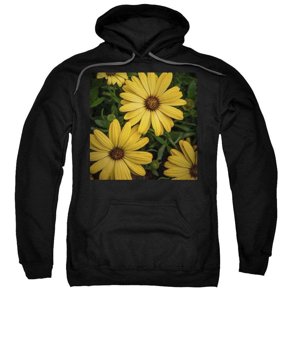 Texture Sweatshirt featuring the photograph Textured Floral by James Woody